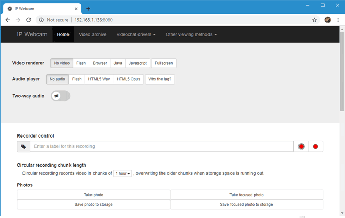 صورة لـ تطبيقات لاستخدام كاميرا الهاتف ككاميرا ويب لنظام Windows و MacOS | ip_webcam_png_new-DzTechs