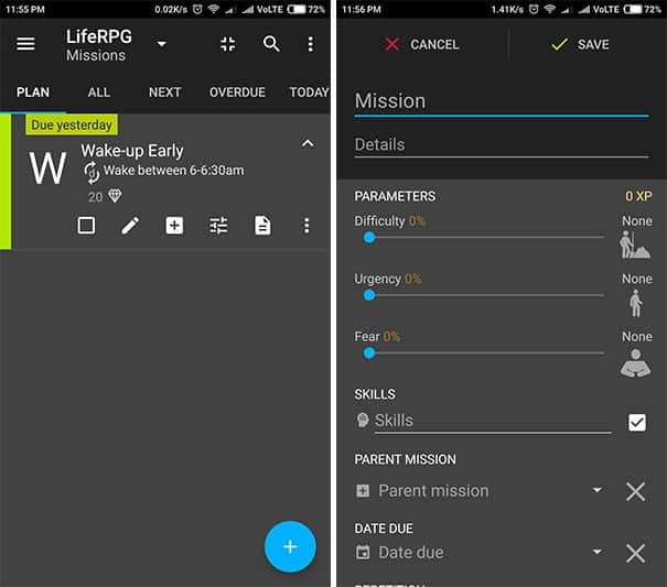 صورة لـ أفضل تطبيقات تعقب وتتبع الأهداف والعادات لنظام Android (2023) | life-rpg-DzTechs
