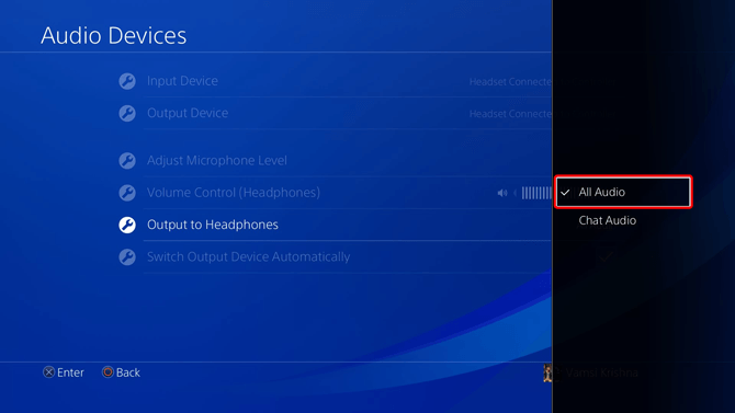 صورة لـ كيفية توصيل سماعة الرأس السلكية بـ PS4 | output-to-all-devices-DzTechs