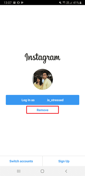 صورة لـ كيفية إزالة معلومات تسجيل الدخول المحفوظة على تطبيق Instagram في نظام iOS؟ | remove-button-DzTechs