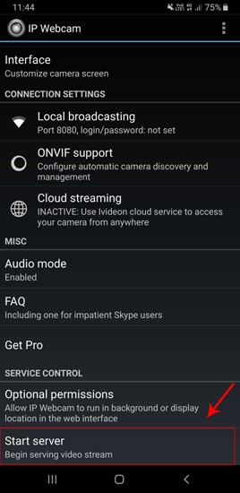 صورة لـ تطبيقات لاستخدام كاميرا الهاتف ككاميرا ويب لنظام Windows و MacOS | start_server-DzTechs