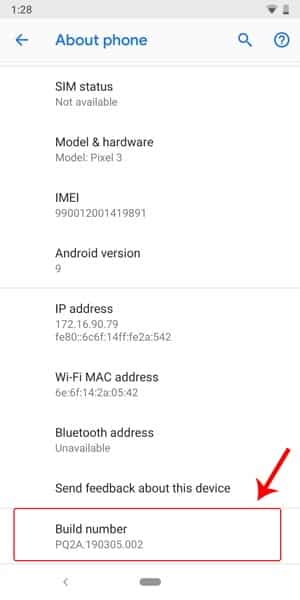 صورة لـ كيفية إزالة جميع تطبيقات Google تماما من نظام Android | tap_build_number-DzTechs