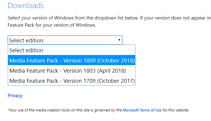 صورة لـ تنزيل وتنشيط Windows Media Player 12 على نظام Windows 10 | windows-media-select-version-DzTechs