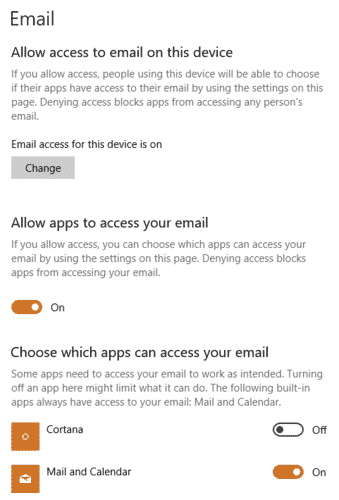 صورة لـ 18 من إعدادات الخصوصية التي يجب أن تنظر فيها في Windows 10 | windows-privacy-settings-email-DzTechs