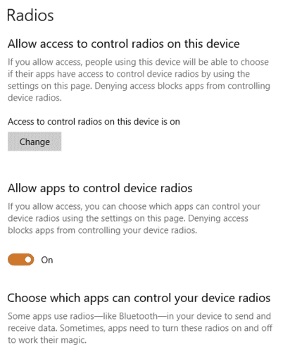 صورة لـ 18 من إعدادات الخصوصية التي يجب أن تنظر فيها في Windows 10 | windows-privacy-settings-radios-DzTechs