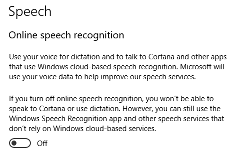صورة لـ 18 من إعدادات الخصوصية التي يجب أن تنظر فيها في Windows 10 | windows-privacy-settings-speech-DzTechs