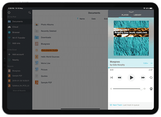 صورة لـ أفضل تطبيقات إدارة الملفات على جهاز iPad Pro | 2-3-min-DzTechs