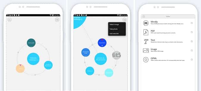 صورة لـ أفضل تطبيقات الخرائط الذهنية لنظام Android للعصف الذهني لأفكارك | Android-mind-mapping-apps-mindly-min-DzTechs