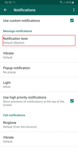 صورة لـ كيفية تخصيص نغمة الإشعارات لكل جهة اتصال على WhatsApp | Change-default-tone-DzTechs