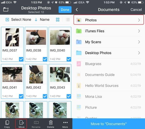 صورة لـ كيفية نقل الصور من جهاز الكمبيوتر إلى iPhone دون iTunes | Documents-App2