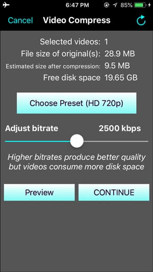 صورة لـ ضغط مقاطع الفيديو المُسجلة على الـ iPhone لإرسالها بالبريد الإلكتروني و WhatsApp | IMG_0196-DzTechs