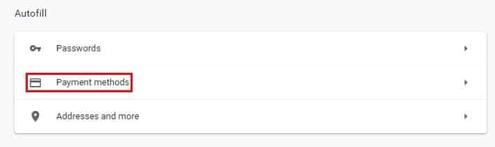صورة لـ كيفية منع Chrome من حفظ معلومات بطاقتك الائتمانية | Pay-Autofill-DzTechs