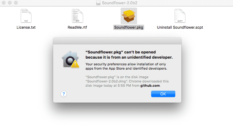صورة لـ [إصلاح] فشل تثبيت Soundflower: كيفية تسجيل الصوت الداخلي على Mac | Screen-Shot-2018-07-27-at-6.14.03-PM-DzTechs
