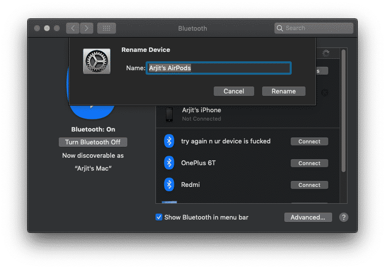 صورة لـ كيفية تغيير اسم AirPods الخاص بك على أي جهاز | Screenshot-2019-04-12-at-4.12.32-PM-DzTechs