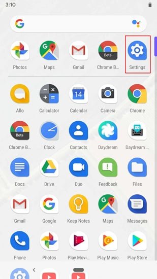صورة لـ كيفية تخطي الأغاني على Android باستخدام أزرار الصوت عند إيقاف تشغيل الشاشة | Settings_in_AppDrawer-DzTechs