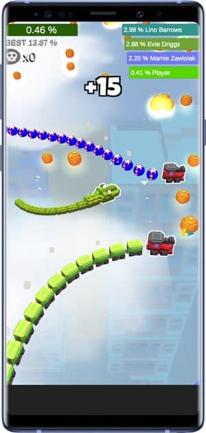 صورة لـ أفضل الألعاب البديلة مثل Slither.io بدون أي تأخير أو تعليق | Snaker-min-DzTechs