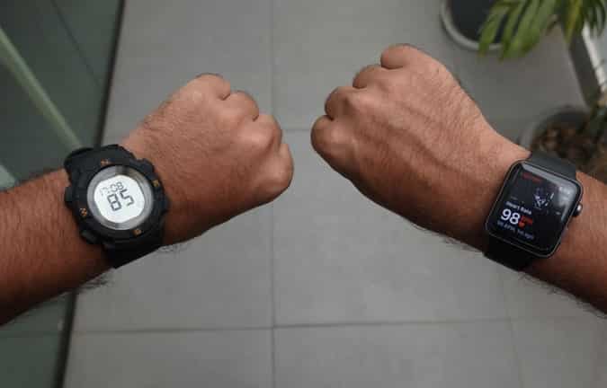صورة لـ مراجعة Lenovo HX07 Ego Smartwatch – ليست ساعة ذكية | apple-vs-ego-min-DzTechs