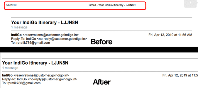 صورة لـ كيفية طباعة رسائل البريد الإلكتروني من Gmail دون خيارات الرأس | before-after-subject-header-min-DzTechs