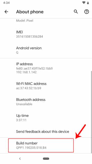 صورة لـ كيفية تخطي الأغاني على Android باستخدام أزرار الصوت عند إيقاف تشغيل الشاشة | build_number_tap_on_5-DzTechs