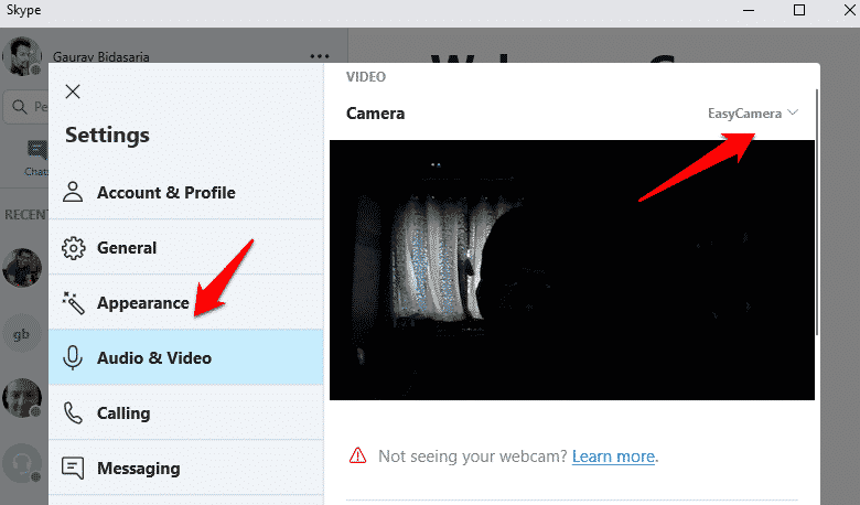 صورة لـ الكاميرا لا تعمل على Skype على Windows 10؟ إليك كيفية إصلاحها | camera-not-working-on-skype-8-DzTechs