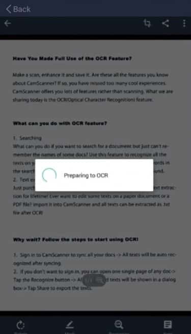 صورة لـ أفضل تطبيقات التعرف الضوئي على الحروف لنظام Android | camscanner-min-DzTechs