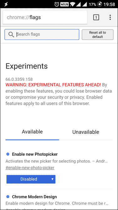 صورة لـ 12 من أفضل أعلام Chrome لنظام Android ولماذا تحتاج إليها | chrome-flags-DzTechs