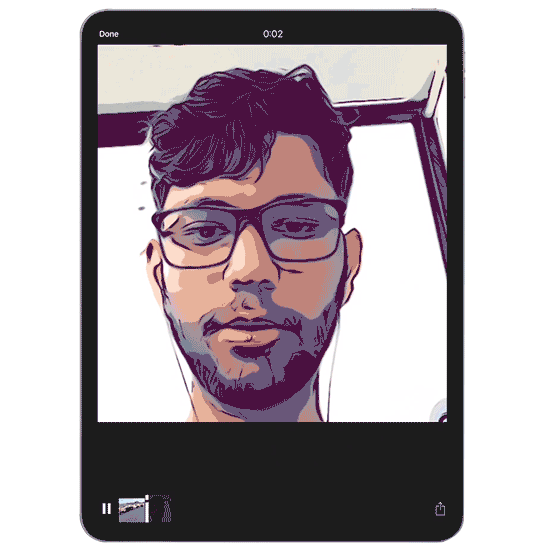 صورة لـ أفضل تطبيقات تحرير الفيديو لجهاز iPad Pro (2023) | clips-live-mode-DzTechs