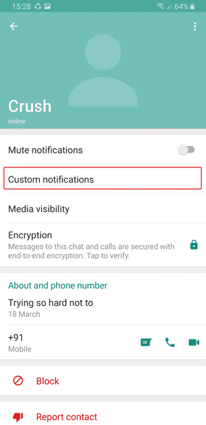 صورة لـ كيفية تخصيص نغمة الإشعارات لكل جهة اتصال على WhatsApp | custom-notifications-DzTechs