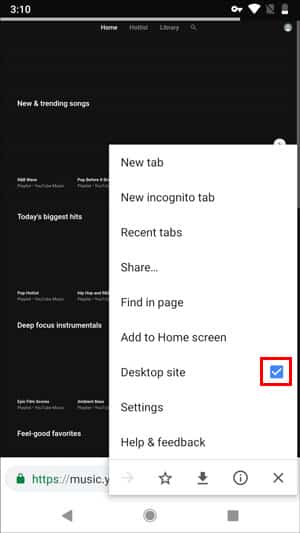 صورة لـ كيفية تشغيل YouTube Music في الخلفية | desktopmode-DzTechs