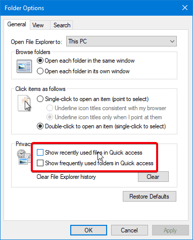 صورة لـ بعض تلميحات مُستكشف الملفات المفيدة في Windows التي يجب عليك مراعاتها | file-explorer-tips-07-hide-recent-activity-DzTechs