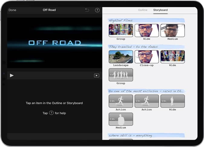 صورة لـ أفضل تطبيقات تحرير الفيديو لجهاز iPad Pro (2023) | iMovie-trailer-timeline-DzTechs