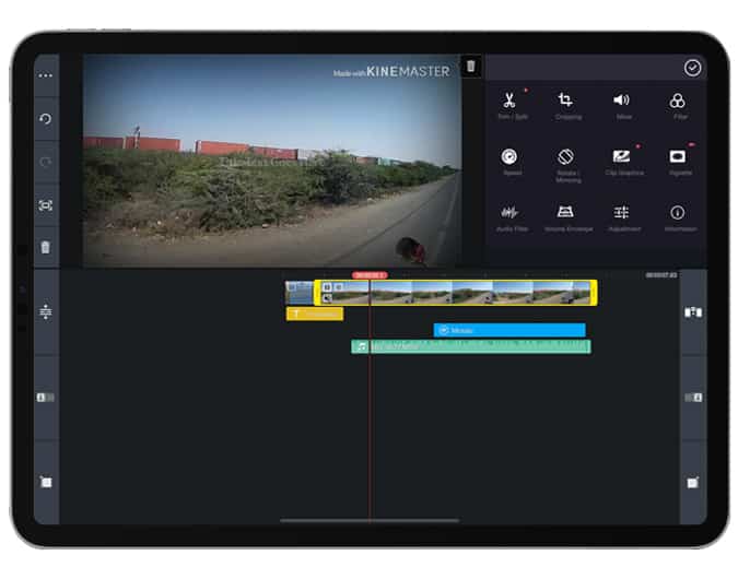 صورة لـ أفضل تطبيقات تحرير الفيديو لجهاز iPad Pro (2023) | kinemaster-1-DzTechs