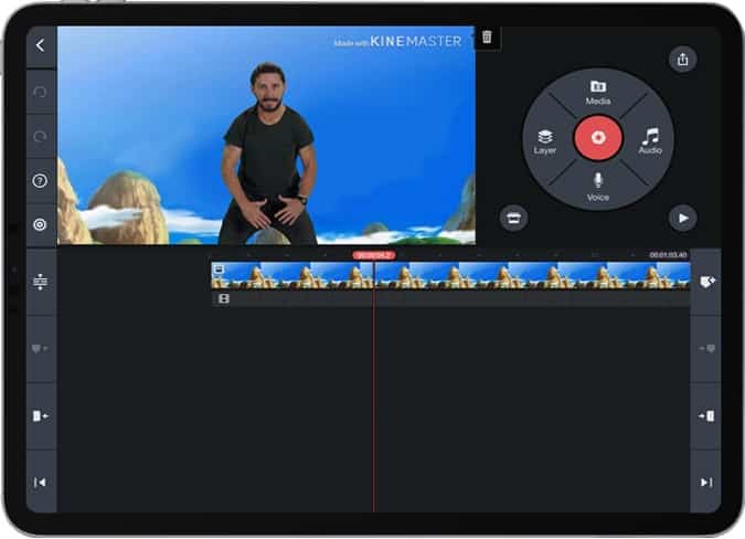 صورة لـ أفضل تطبيقات الشاشة الخضراء لـ iPad Pro | kinemaster-min-DzTechs