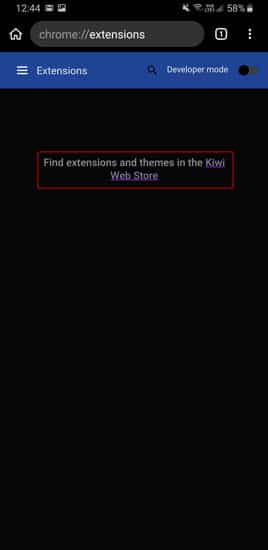 صورة لـ كيفية تثبيت إضافات Chrome لسطح المكتب على نظام Android | kiwi-web-store-DzTechs