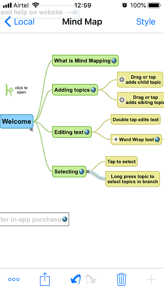 صورة لـ أفضل تطبيقات رسم الخرائط الذهنية لأجهزة iOS للعصف الذهني للأفكار | mind-mapping-iOS-apps-2-min-DzTechs