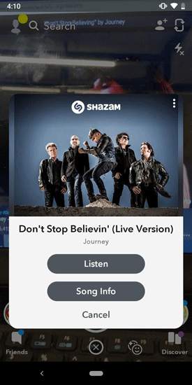 صورة لـ 5 طرق لتحديد اسم الأغاني التي يتم تشغيلها بالقرب منك | snapchat-song-identify-DzTechs