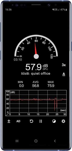 صورة لـ أفضل تطبيقات قياس المسافة لأجهزة Android و iOS | sound-meter-min-DzTechs