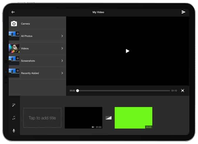 صورة لـ أفضل تطبيقات الشاشة الخضراء لـ iPad Pro | we-video-pro-min-DzTechs