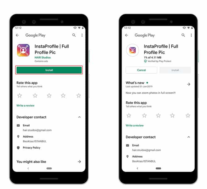 صورة لـ كيفية تكبير صورة الملف الشخصي في Instagram للتعرف على الغرباء الذين يتابعونك | 1-2-zoomin-min-DzTechs