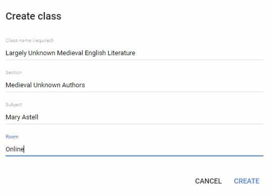 صورة لـ برنامج Google Classroom التعليمي: مُقدمة شاملة | Create-class-details-Google-classroom-min-DzTechs