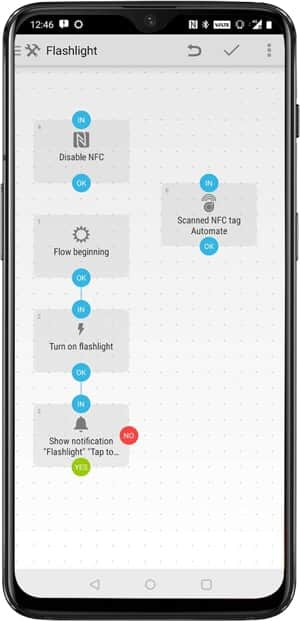 صورة لـ أفضل تطبيقات Android لاستخدام علامات NFC بإمكاناتها الكاملة | Flashlight-min-DzTechs