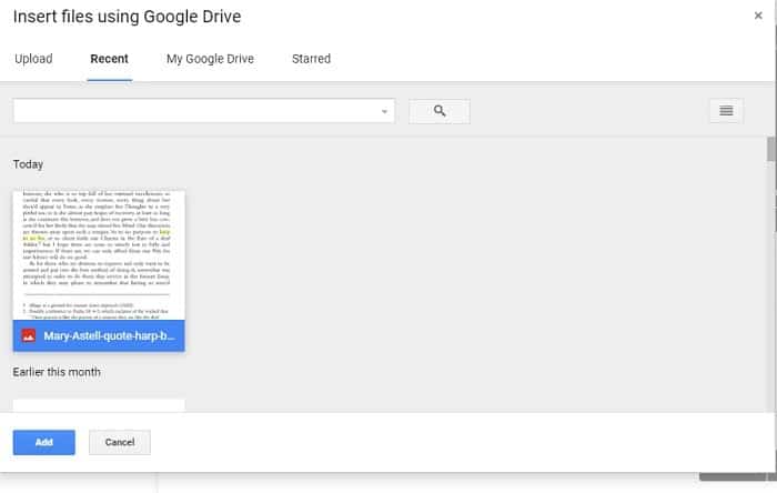 صورة لـ برنامج Google Classroom التعليمي: مُقدمة شاملة | Google-classroom-insert-Google-Drive-min-DzTechs