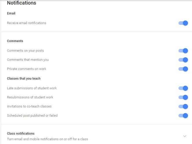 صورة لـ برنامج Google Classroom التعليمي: مُقدمة شاملة | Google-classroom-notifications-min-DzTechs