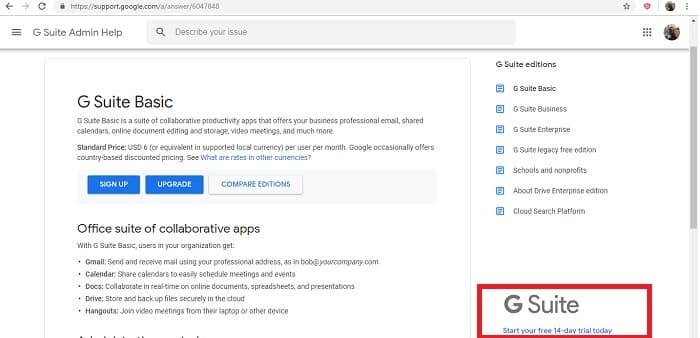 صورة لـ برنامج Google Classroom التعليمي: مُقدمة شاملة | Gsuite-Basic-free-trial-min-DzTechs