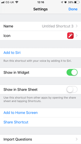 صورة لـ كيفية إنشاء اختصارات Siri على iPhone و iPad | Iphone-Siri-Shortcut-shortcut-settings-min-DzTechs