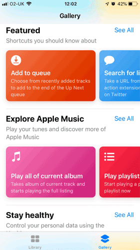 صورة لـ كيفية إنشاء اختصارات Siri على iPhone و iPad | Iphone-Siri-Shortcut-shortcuts-gallery-min-DzTechs