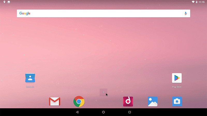 صورة لـ 4 من أفضل محاكيات Android لنظام التشغيل Linux | Linux-Android-Emulation-Androidx86-Main-Screen-min-DzTechs