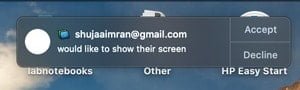 صورة لـ كيفية مشاركة شاشة جهاز Mac الخاص بك باستخدام iMessage | Mac-Screen-Sharing-Request-min-DzTechs