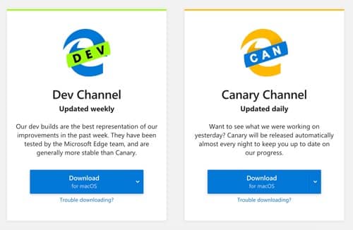 صورة لـ كيفية تنزيل وتثبيت Microsoft Edge Preview على نظام macOS | Microsoft-Edge-Mac-Versions-min-DzTechs
