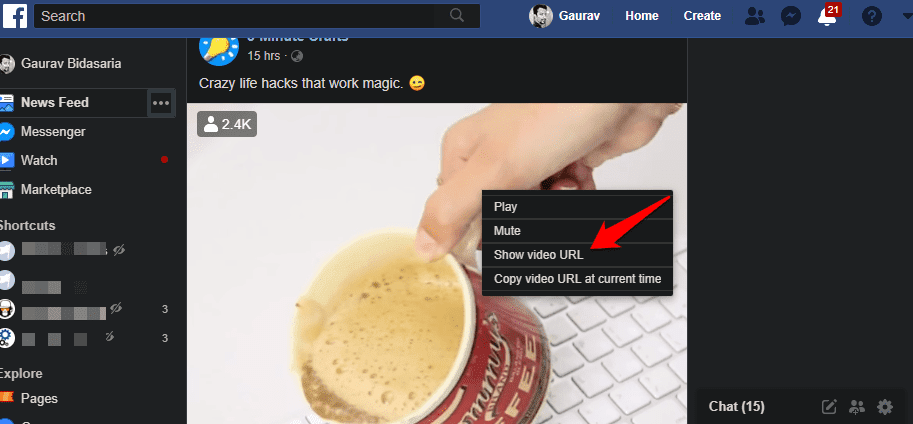 صورة لـ 5 طرق لتنزيل مقاطع فيديو Facebook في معرض الكاميرا على iPhone / iPad | Save-Facebook-Videos-to-Camera-Roll-on-iPhone-1-min-DzTechs